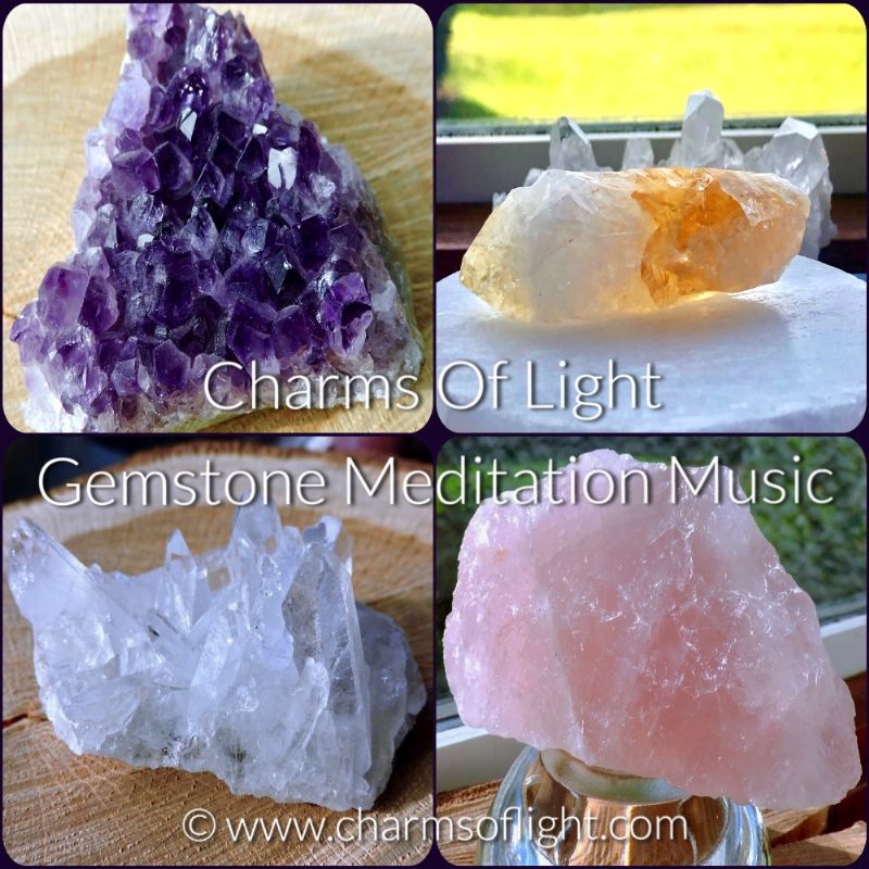 Gemstone Meditation Music Package With Tumble Stones